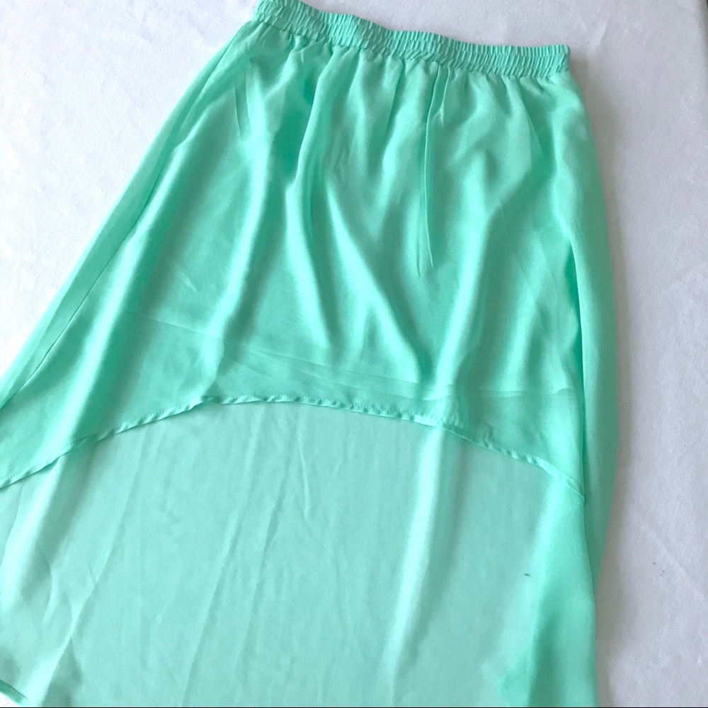 Sea foam Mint Green Flowy Skirt